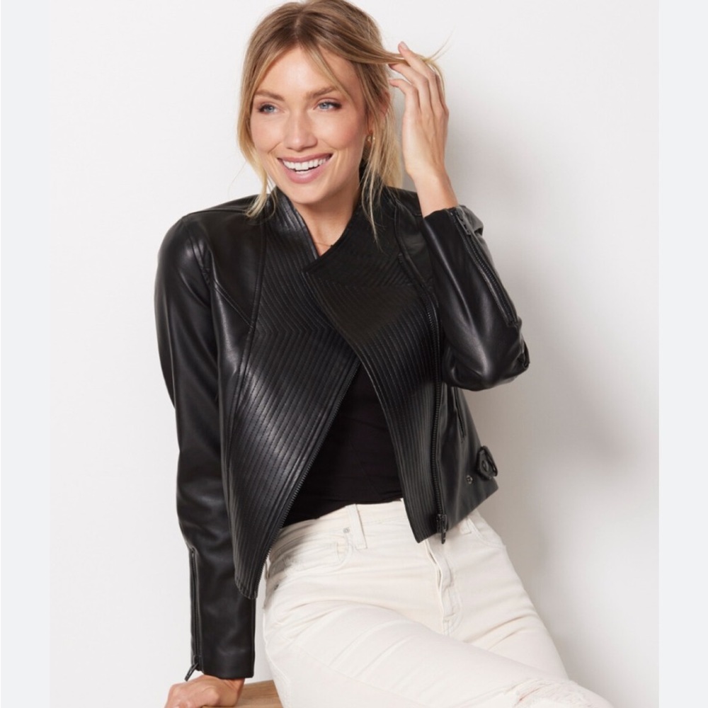 BlankNYC vegan soft leather modern Moto jacket XL from Ever Eve